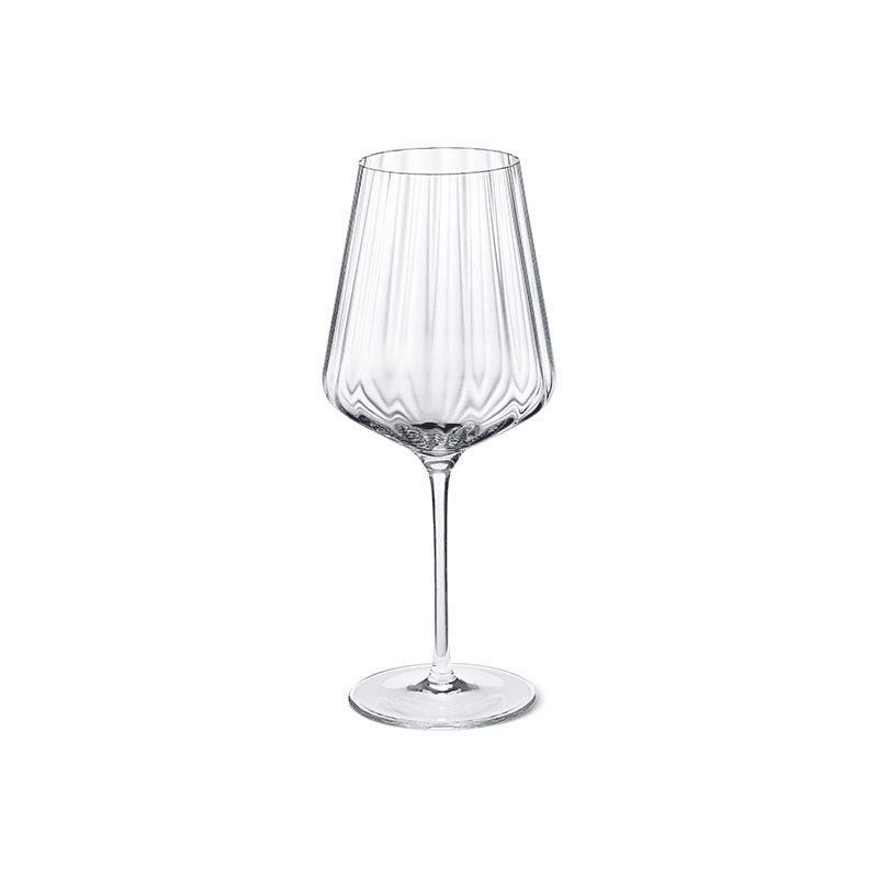 Bernadotte Set of 6 Lead Free Crystal White Wine Glasses, 430ml, Clear