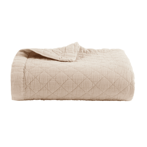 Image showing the Porto Throw, 140 x 180cm, Biscuit product.