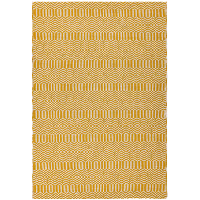 Sloan ethnic flatweave runner, 200 x 300cm, Mustard