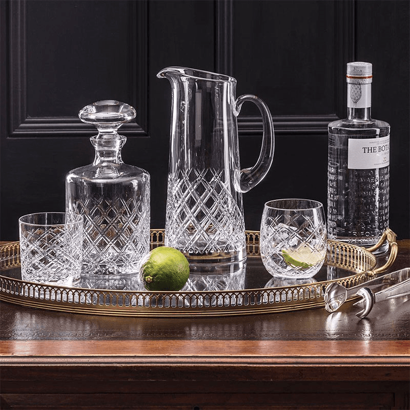 Tartan Round spirit decanter, 75cl
