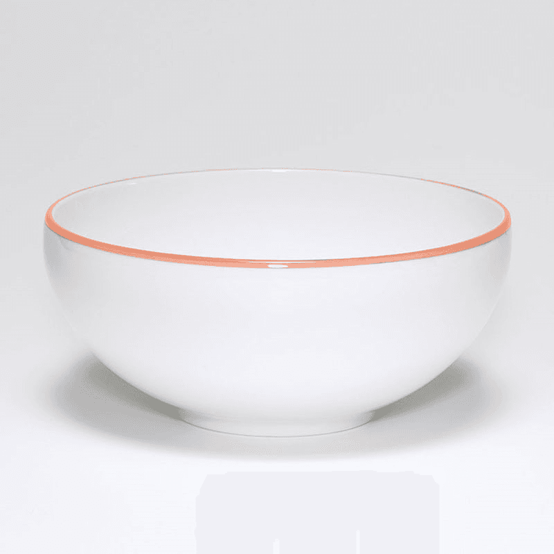 Breakfast Bowl, D15cm, Coral Rim