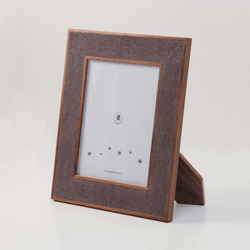 Image showing the Classic Photo  Frame, 10 x 8", Mulberry Shagreen product.
