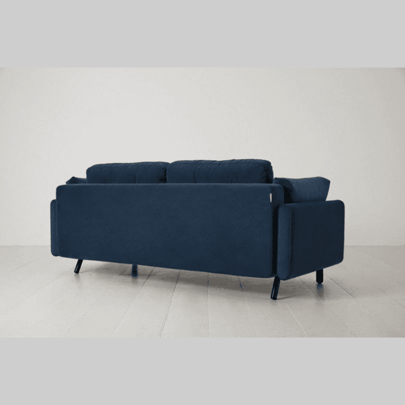 Model 04 3 Seater Velvet Sofa Bed, Teal