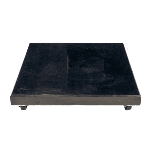 Image showing the Modena Wheeled Parasol Base, 90kg, Black Granite product.