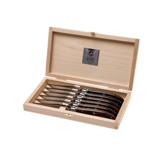 Image showing the Claude Dozorme- Box of 6 Steak Knives, Rosewood product.