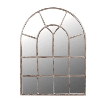 Image showing the Arched Multi-window mirror, 122 x 92cm product.