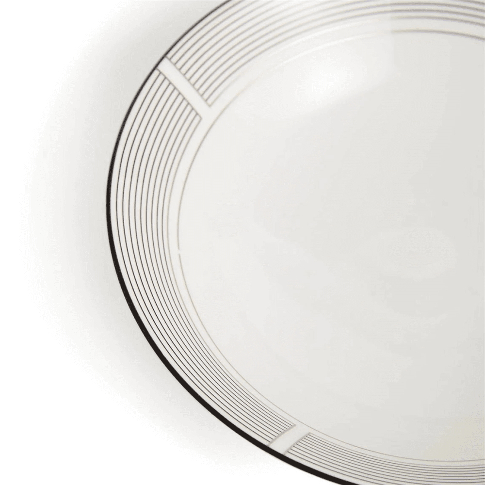 Luxe Graphite Soup/Noodle Bowl, Black & White