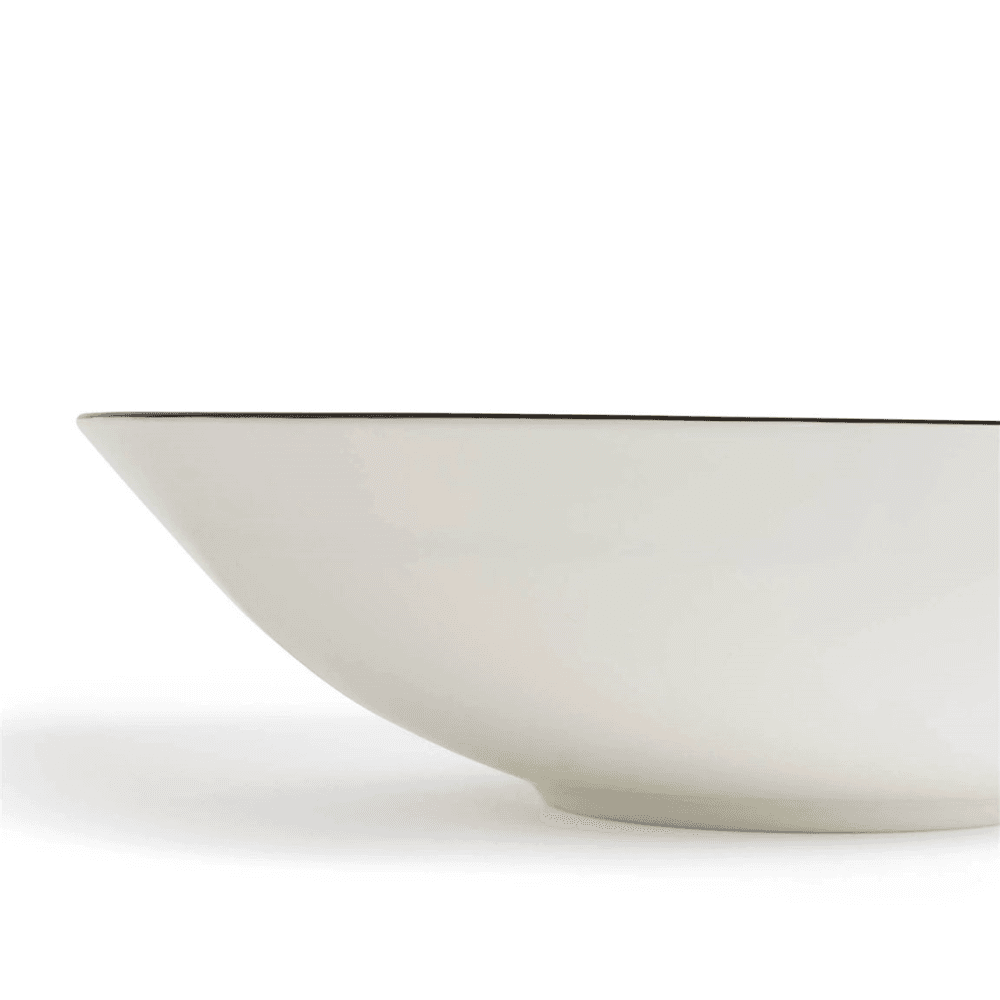 Luxe Graphite Serving Bowl, Black & White