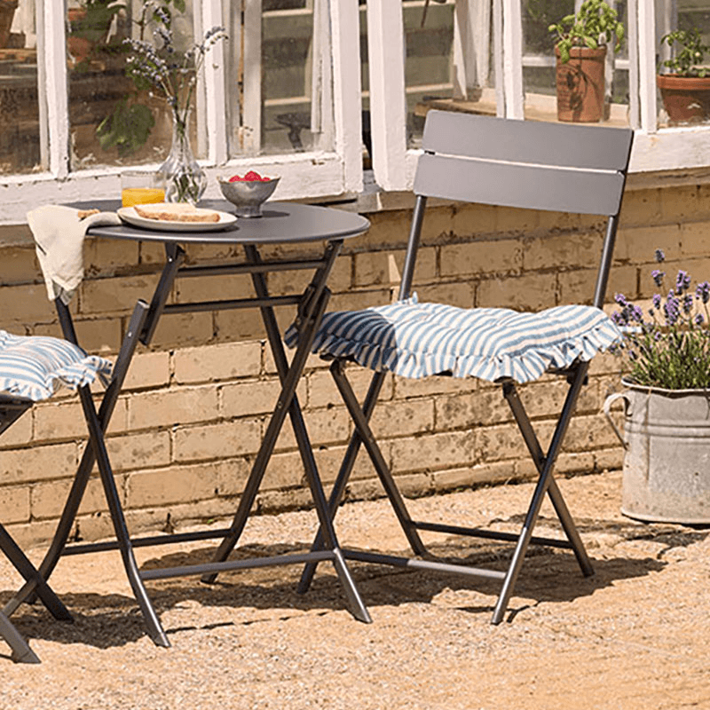 Millie Ruffle Set of 2 Indoor/Outdoor Seat Pads