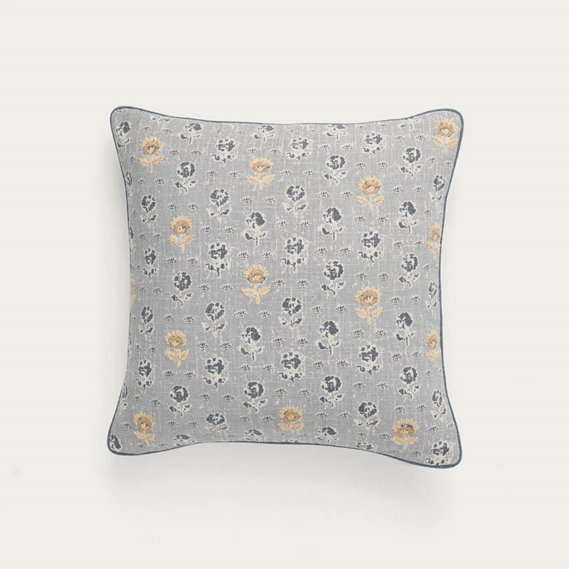 Clover Cushion Cover, Navy