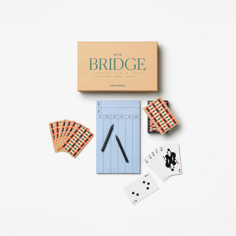 Classic Bridge Set, Orange Multi