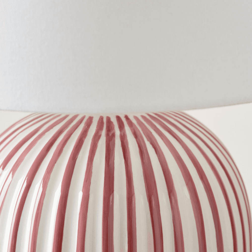 Cannes Stripe Ceramic Table Lamp