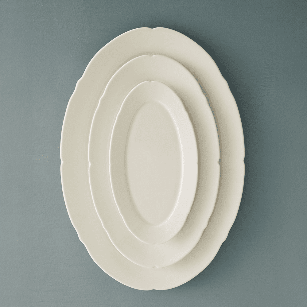 Silhouette by Sergio Herman Set of 4 Oval Plates