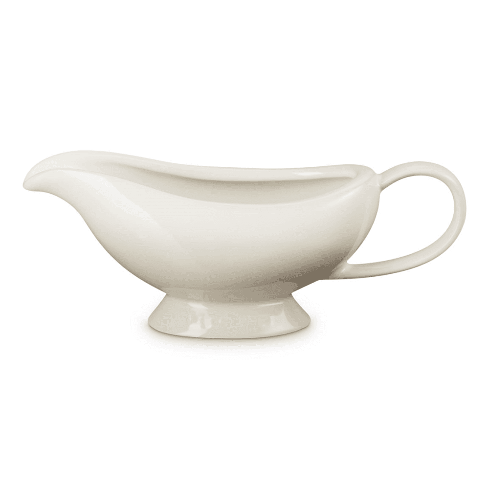 Stoneware Gravy Boat, Meringue