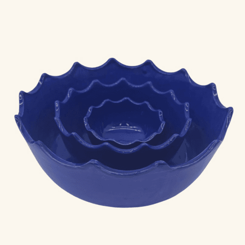 Image showing the Scalloped Edged Set of 3 Bowls product.