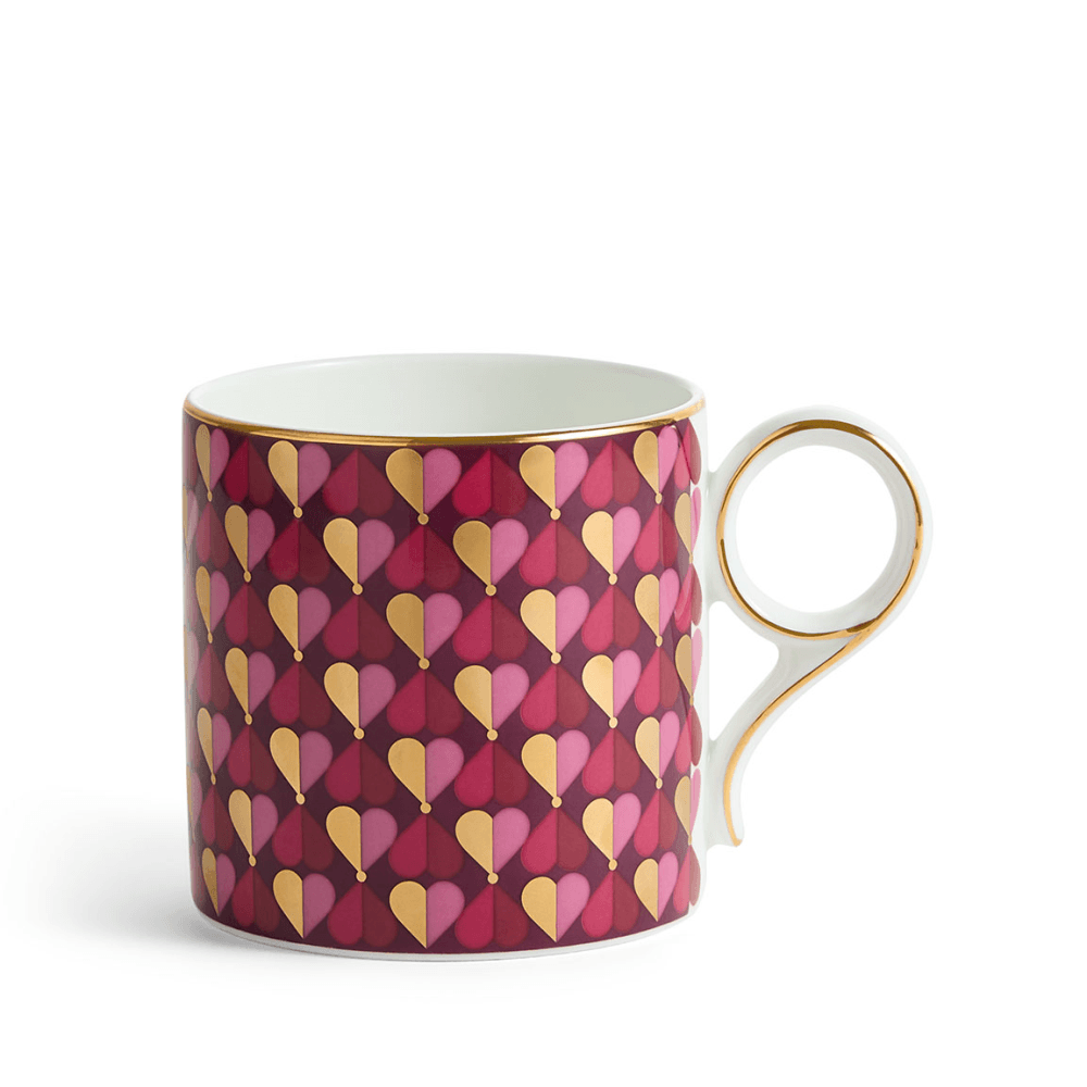 Love Set of 2 Mugs, Magenta