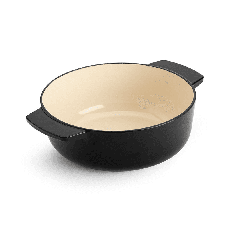 Cast Iron Oval Non-stick Casserole Dish with Lid