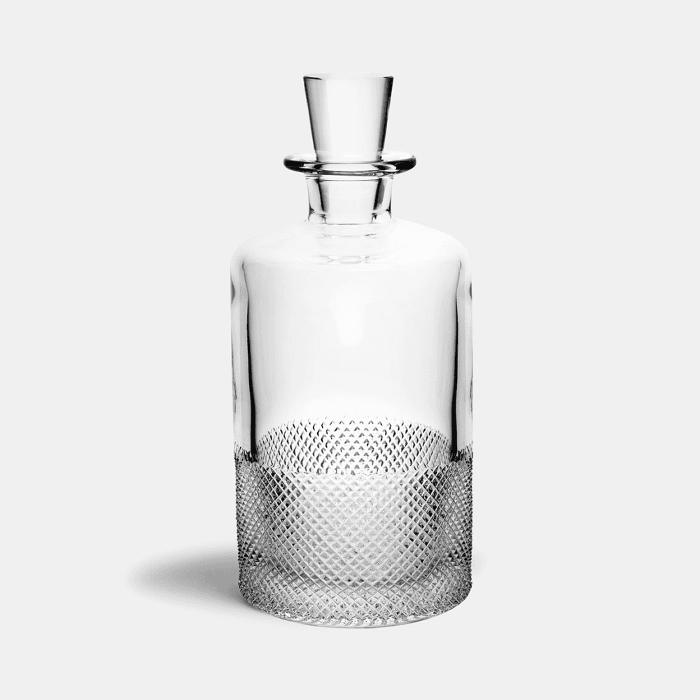 Diamond Cut Crystal Decanter