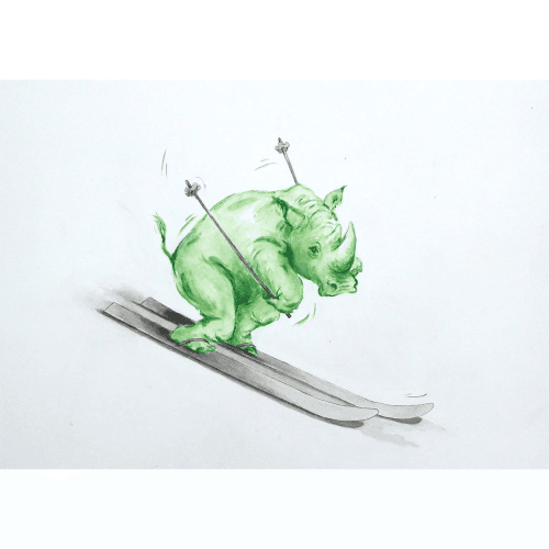 Image showing the Downhill Fun Framed product.