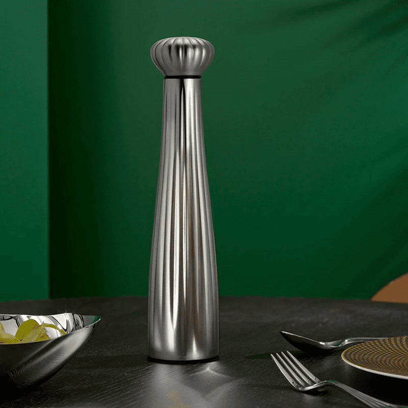 Palm Satin Pepper Mill, Stainless Steel