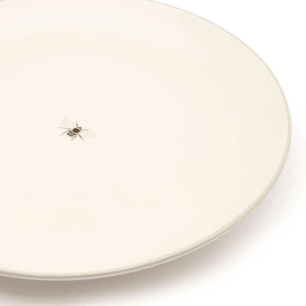 Bees Dinner Plate, Natural