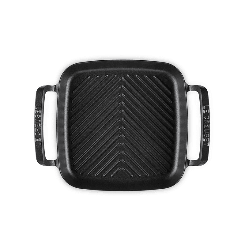 BBQ Square Grill Pan, Satin Black