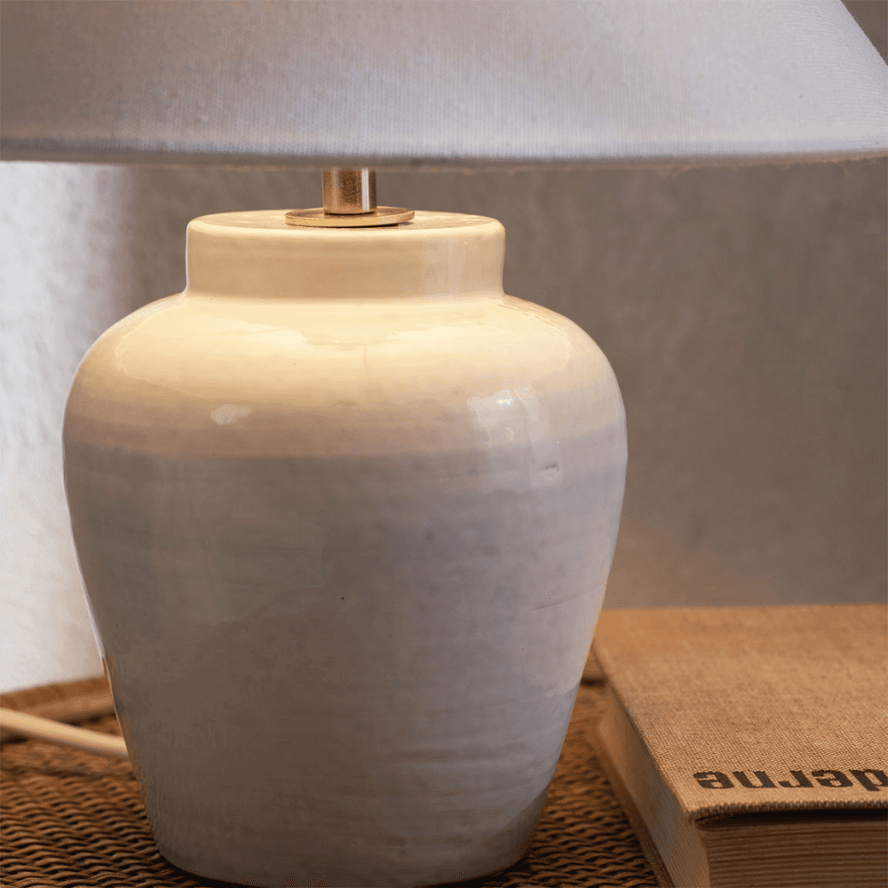 Tenby Tenby Table Lamp, Soft Grey
