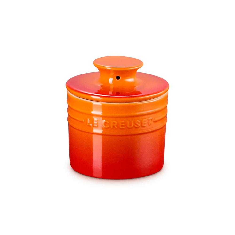 Stoneware Butter Crock, Volcanic