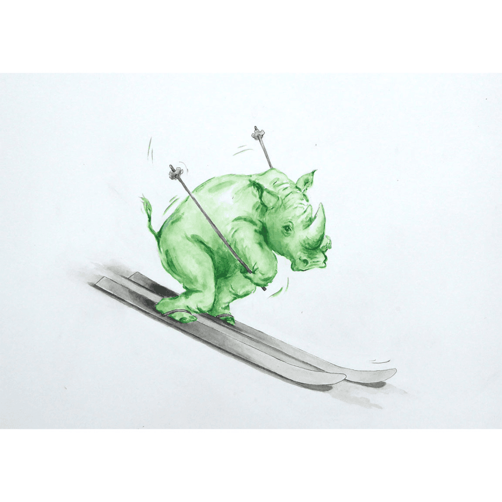 Downhill Fun Framed