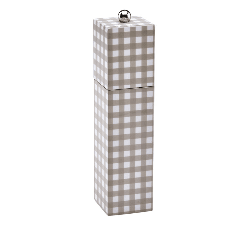 Gingham Salt & Pepper Mill