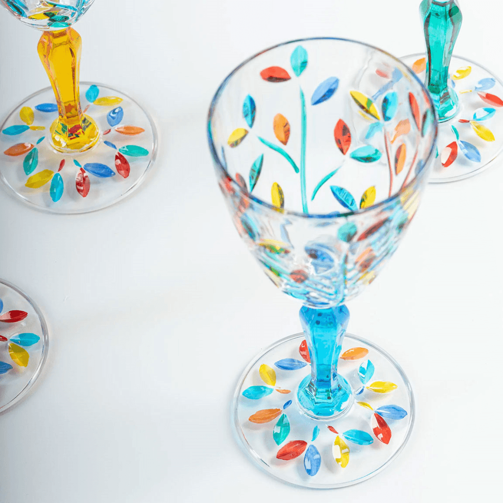 Crystal Set of 4 Wine Goblets