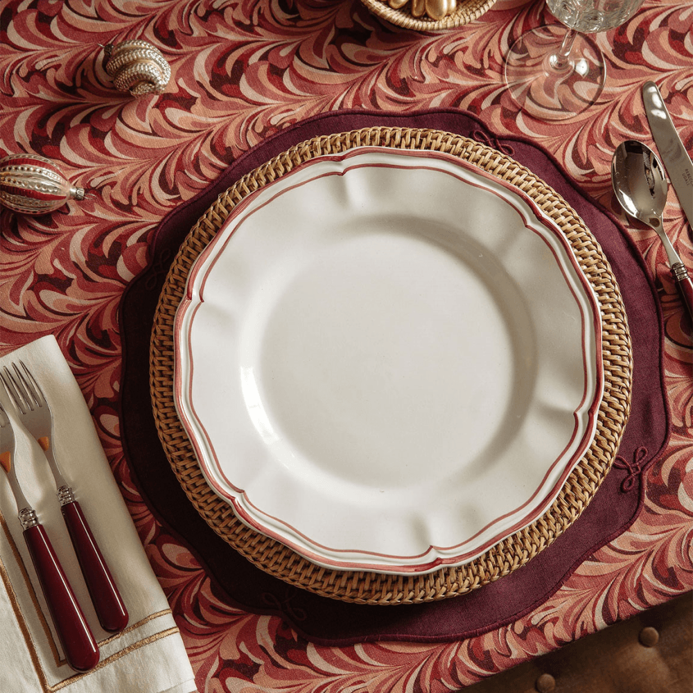 Martha Placemat, Burgundy