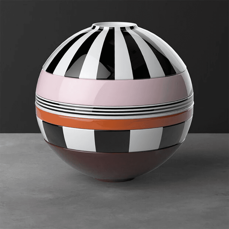 Iconic La Boule Memphis Stacking 7 Piece Plate & Bowl Set