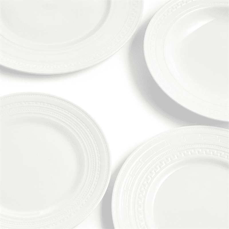 Intaglio 21 Piece Dinner Set, White