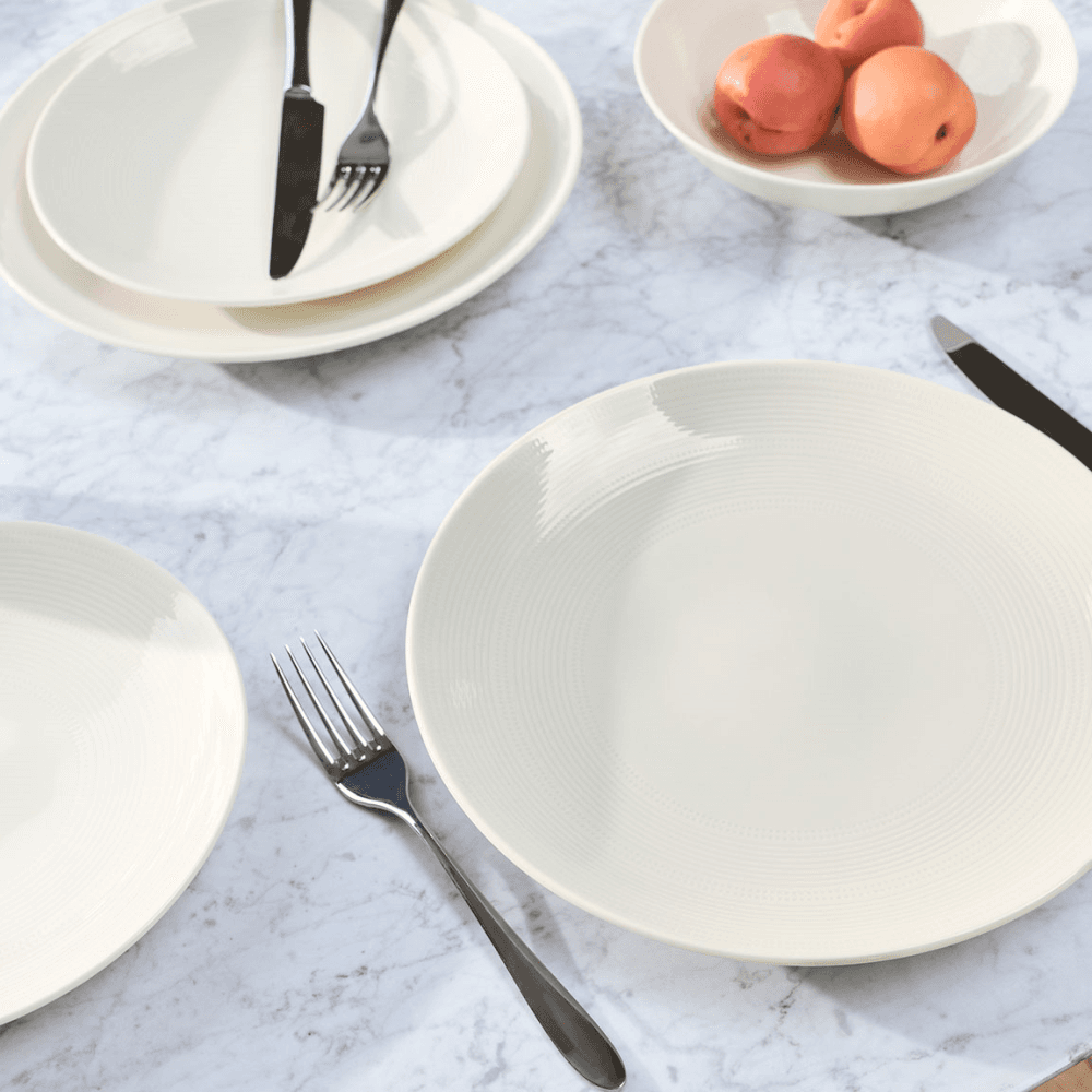 Lambeth 12-Piece Dinnerware Set, White