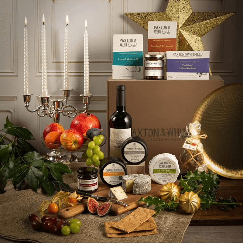 The Piccadilly Cheese hamper, Wooden Hamper