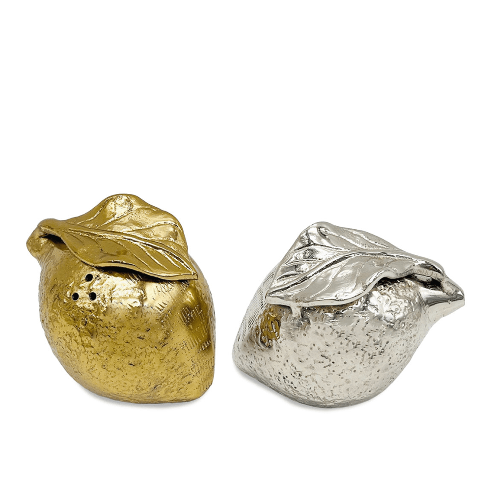 Lemon Salt & Pepper Set, Gold