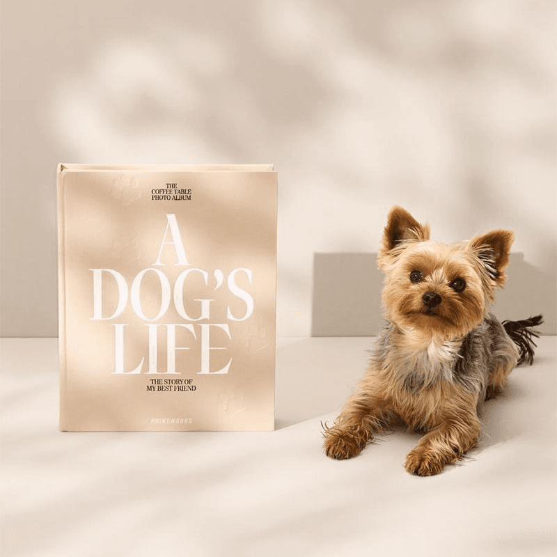A Dog's Life Dog Photo Album, Beige
