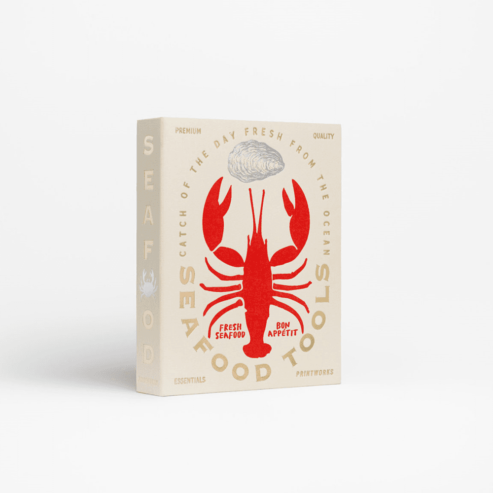 The Essentials Seafood Tools, Beige/Red