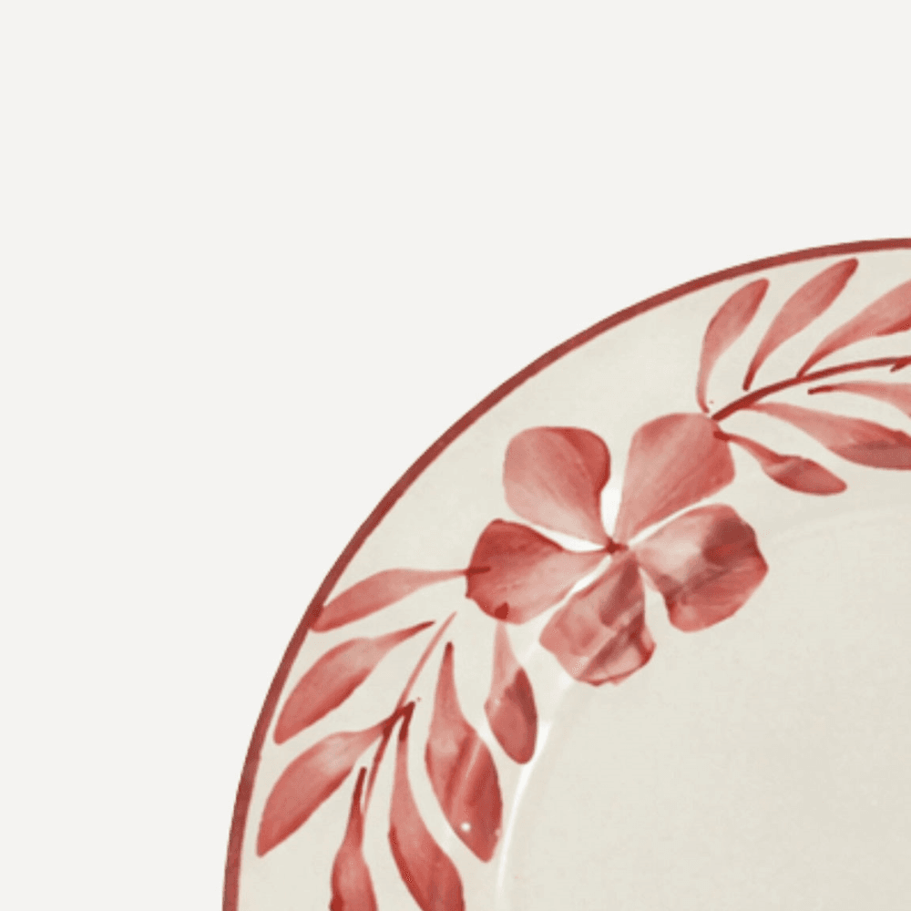 Flor Side Plate, Vintage Rose
