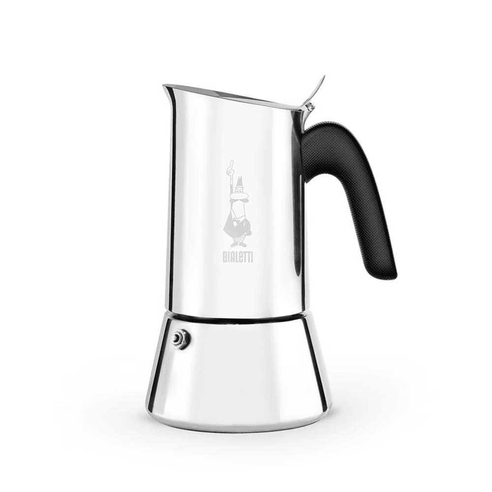 Venus Induction stainless steel stovetop coffee maker, Silver