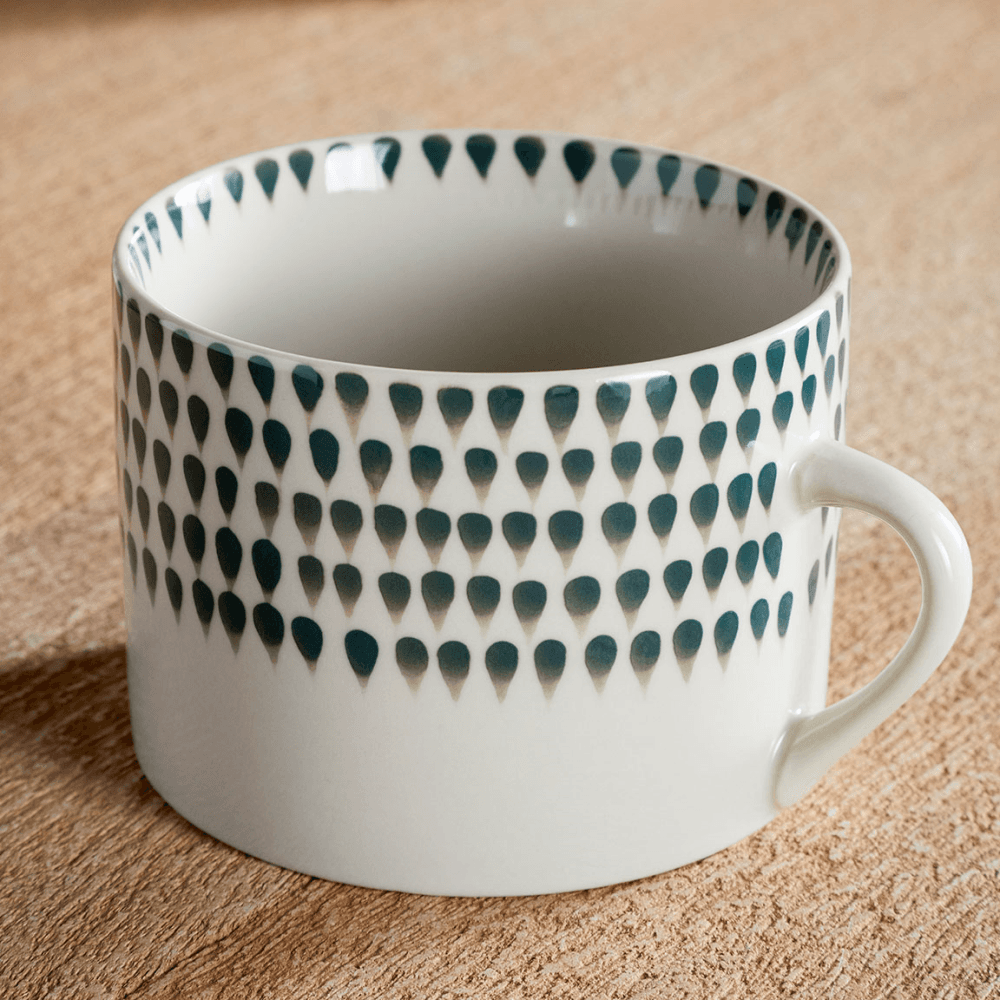 Juniper Drop Set of 2 Mugs, Green