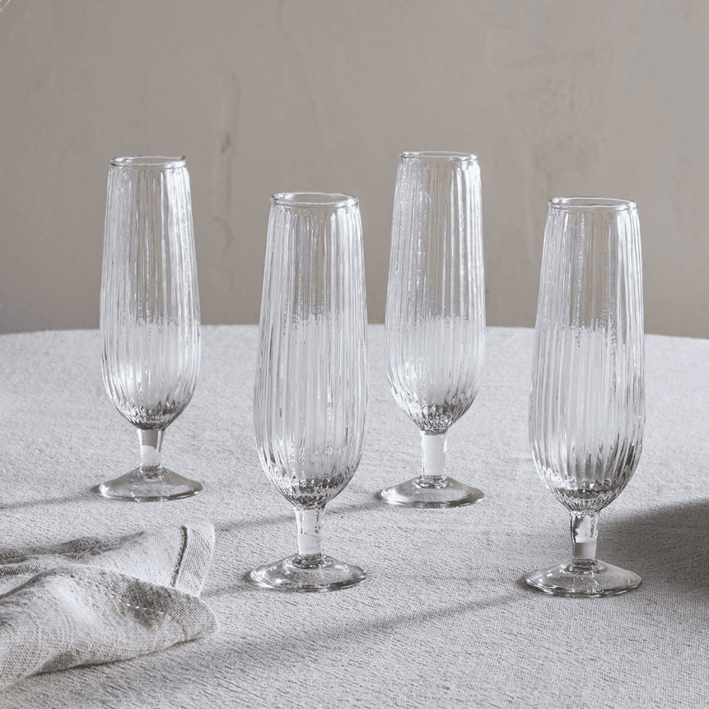 Otuba Set of 4 Champagne Flutes