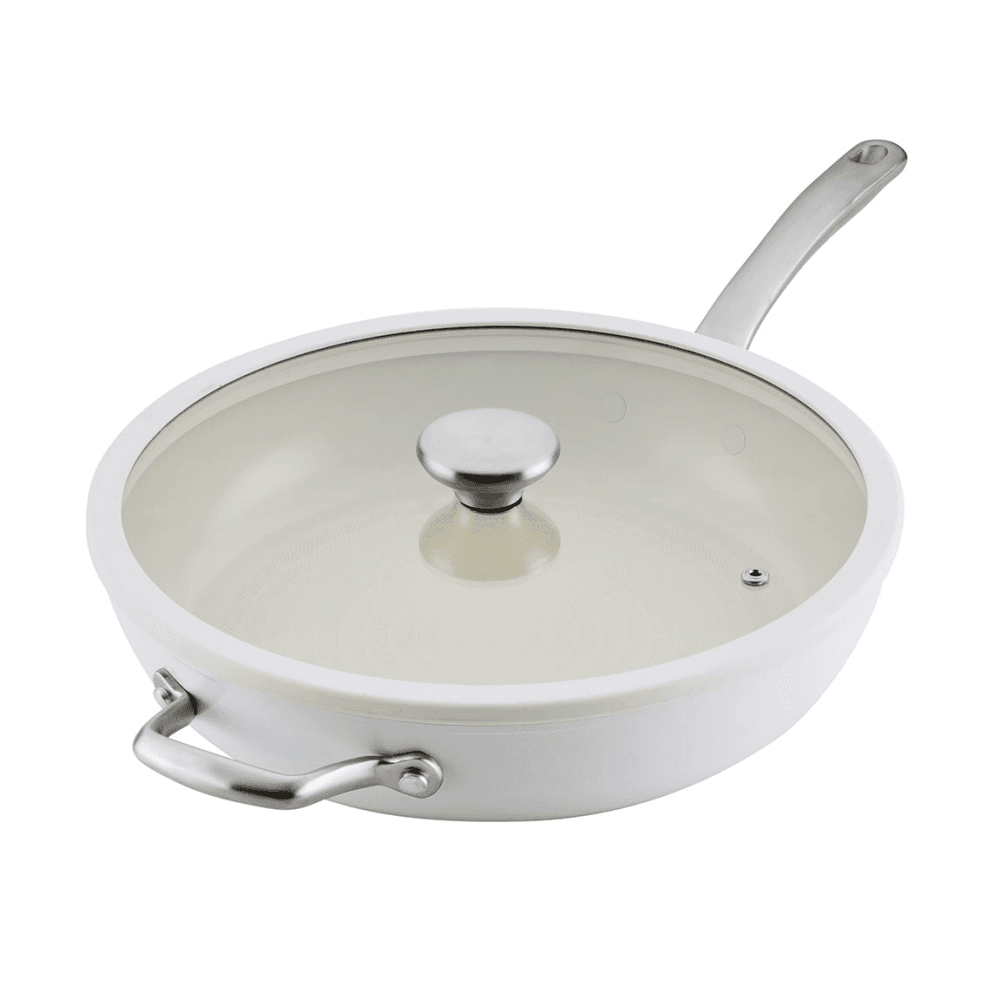 Halo Laser Defence Covered Skillet, White