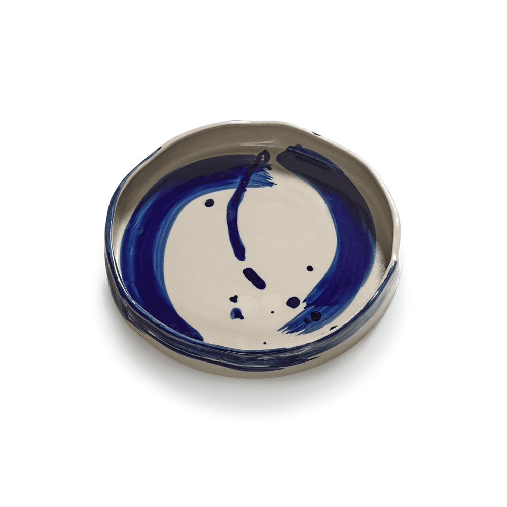 Sophia by Marie Michielssen Set of 2 Pasta Plates, Beige Blue