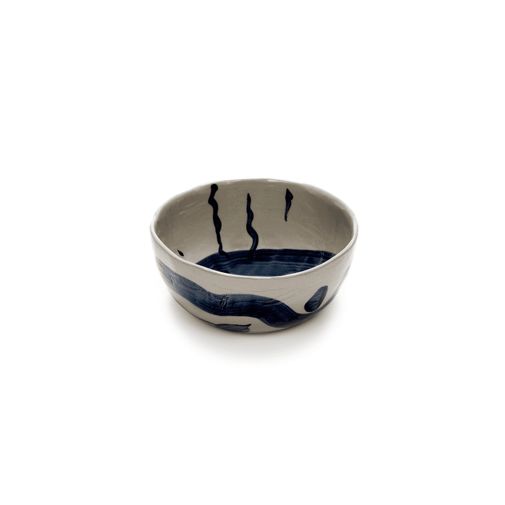Sophia by Marie Michielssen Set of 2 Soup Bowls, Beige Blue