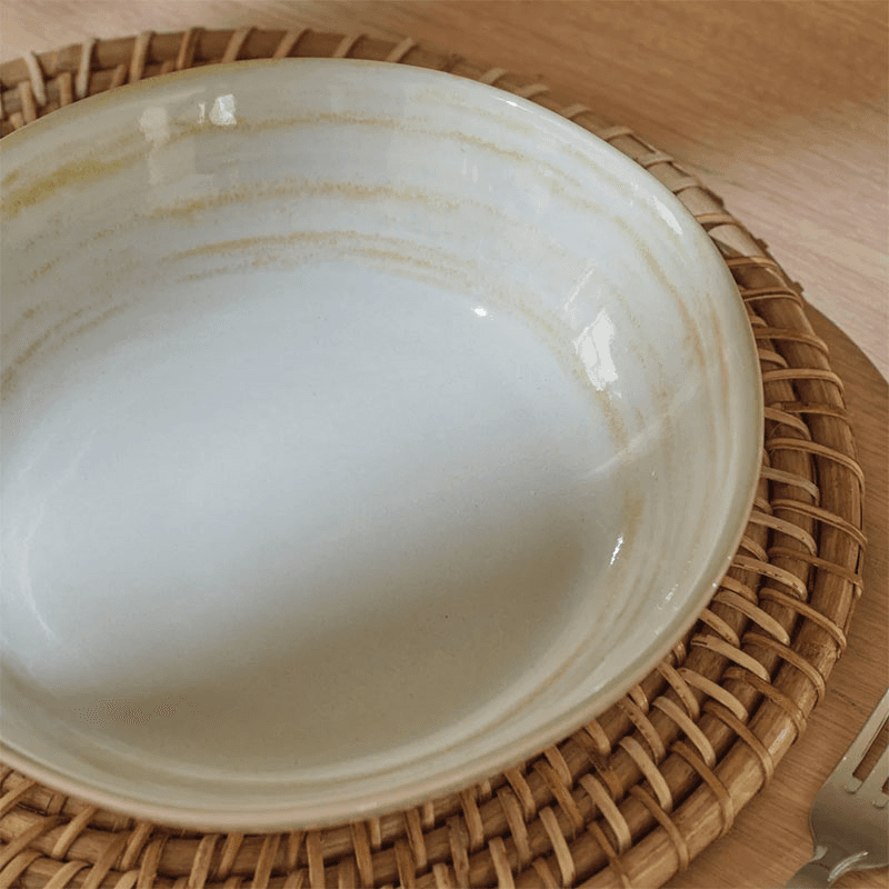 Amberley Pasta Bowl, Yellow