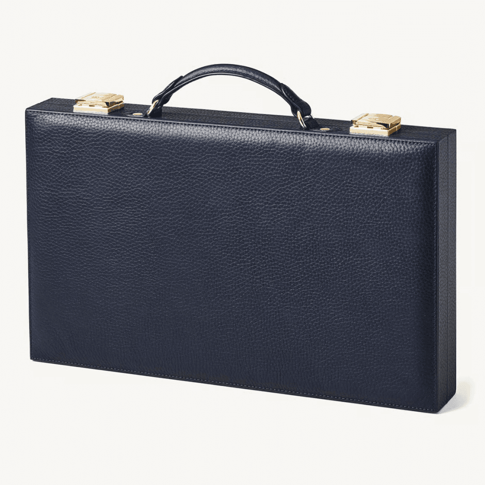 Backgammon Set, Navy Pebble