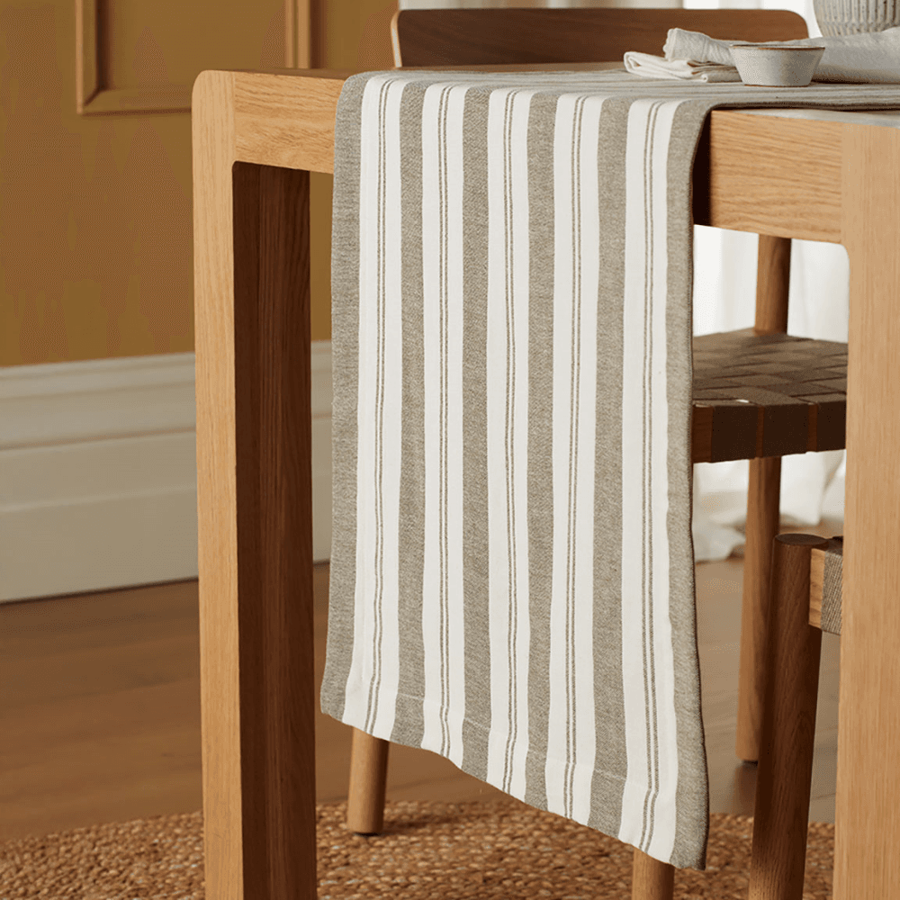 Isaac Table Runner, Dark Olive