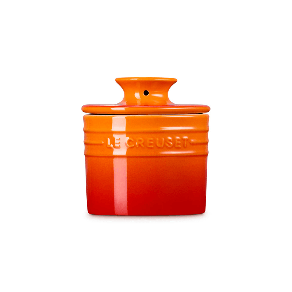 Stoneware Butter Crock, Volcanic